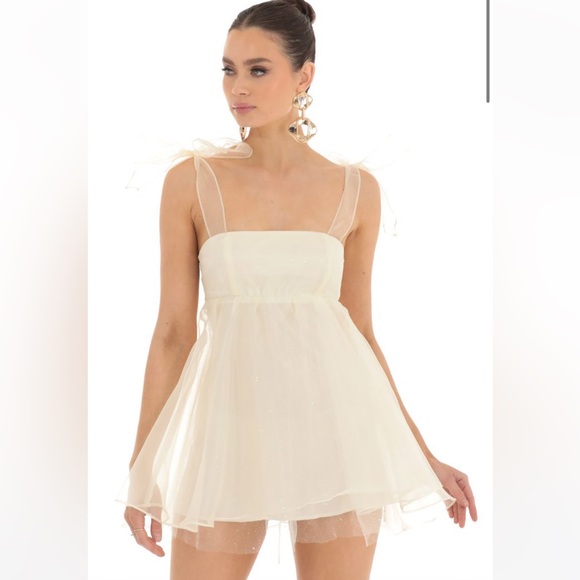 Lucy in the Sky Dresses Lucy In The Sky Cream Babydoll Tulle